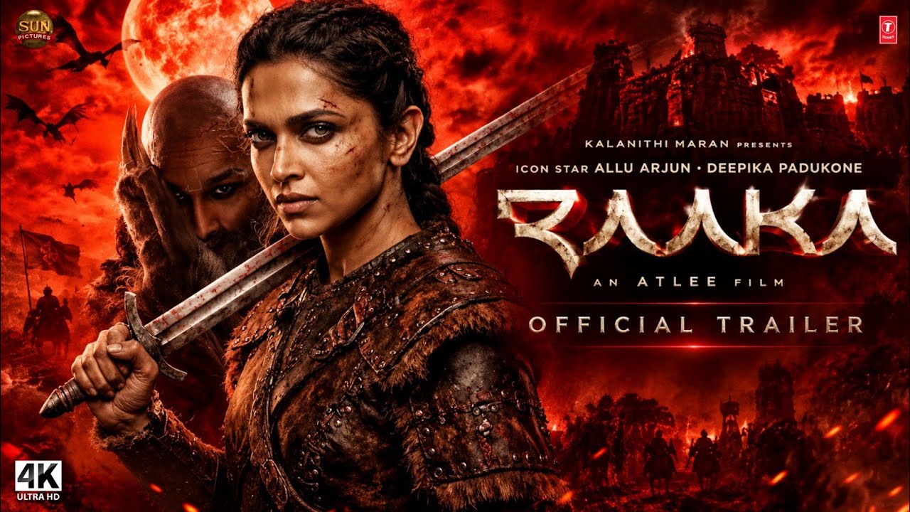 Raaka : Official Trailer | Allu Arjun | Deepika Padukone | Atlee | Hindi Trailer 2026 | Sun Pictures