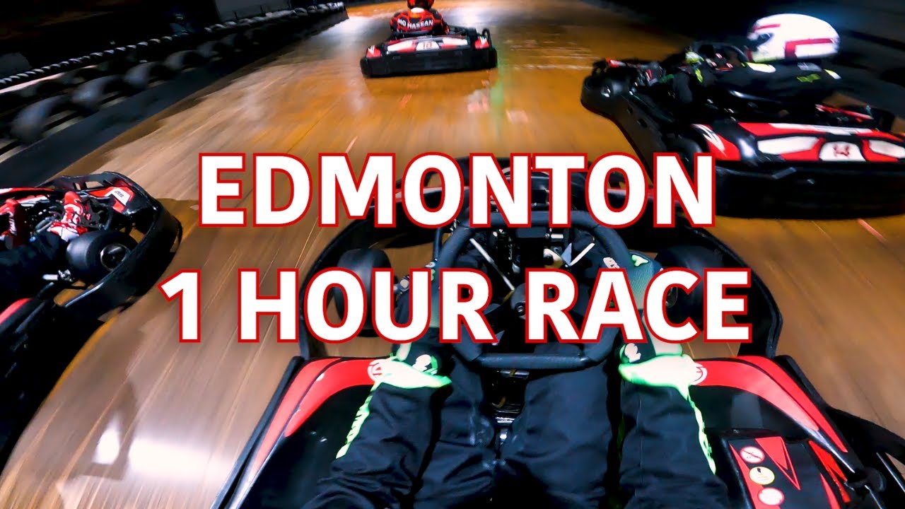 Teamsport Karting Edmonton | 1 hour race (INSANE TRACK CONDITIONS!)