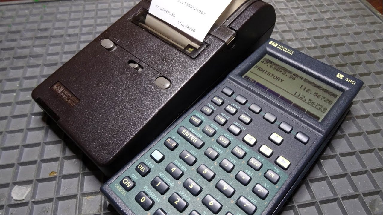 Hewlett Packard HP 38G von 1995 ► Rechnen, Funktionen, Drucken (Anleitung)