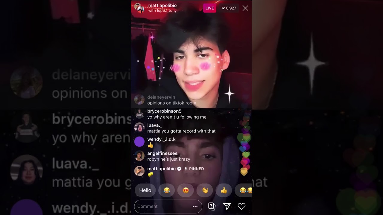 Mattia Polibio live W/ Nick Davis 🧽 (FUNNY) 2/12/2020