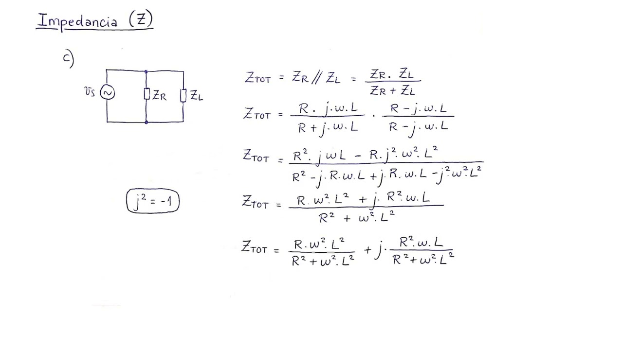 Impedancia (Z) - Ejercicios Resueltos - Cálculo de Impedancia Total