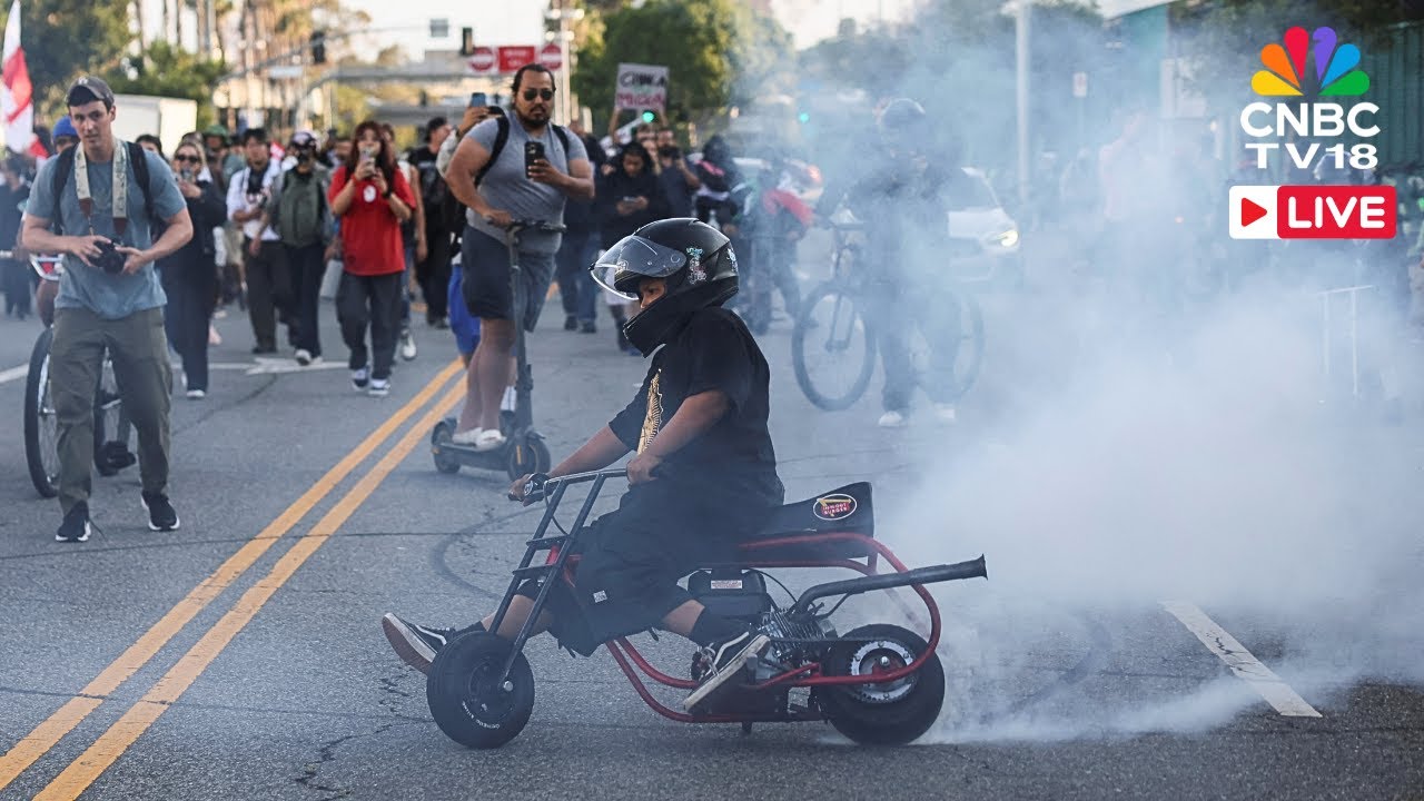 Los Angeles Protests LIVE: L.A.’s First Night Under Curfew Ends with Dozens of Arrests | ICE | N18G