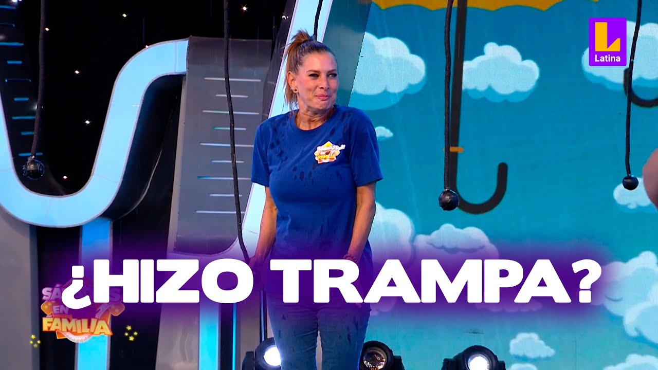 Kukuli Morante pide que le quiten un punto a Leslie Stewart por no mojarse | Sábados en familia