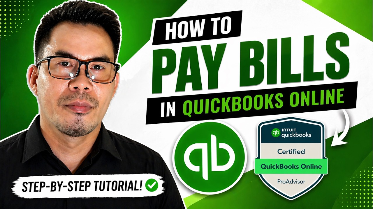 Paying a Bill in Quickbooks Online