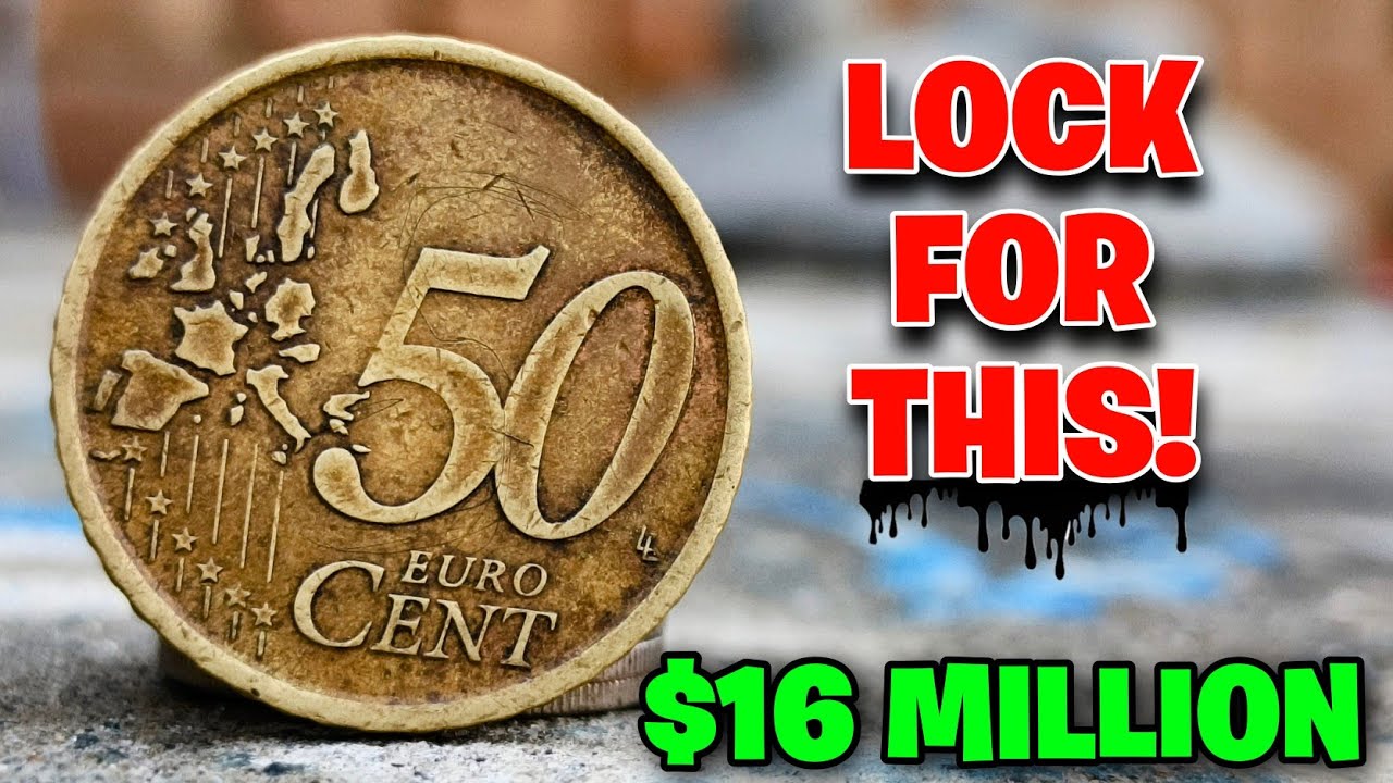 TOP MOST ULTRA RARE EUROPEAN 50 EURO CENT  EURO COINS WORTH A LOT OF MONEY -COINS WORTH MONEY!