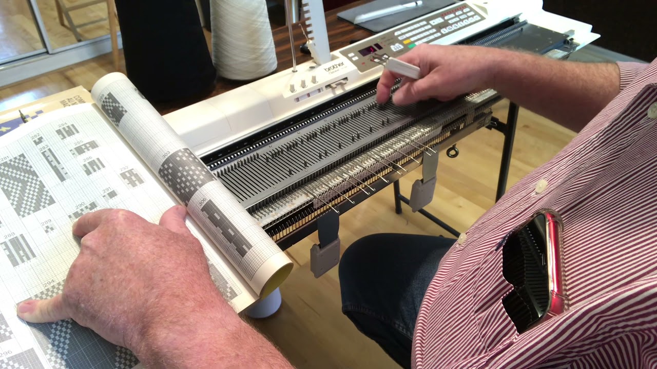 Motif tuck avec aiguilles placées sur machine Brother KH930 et KH940