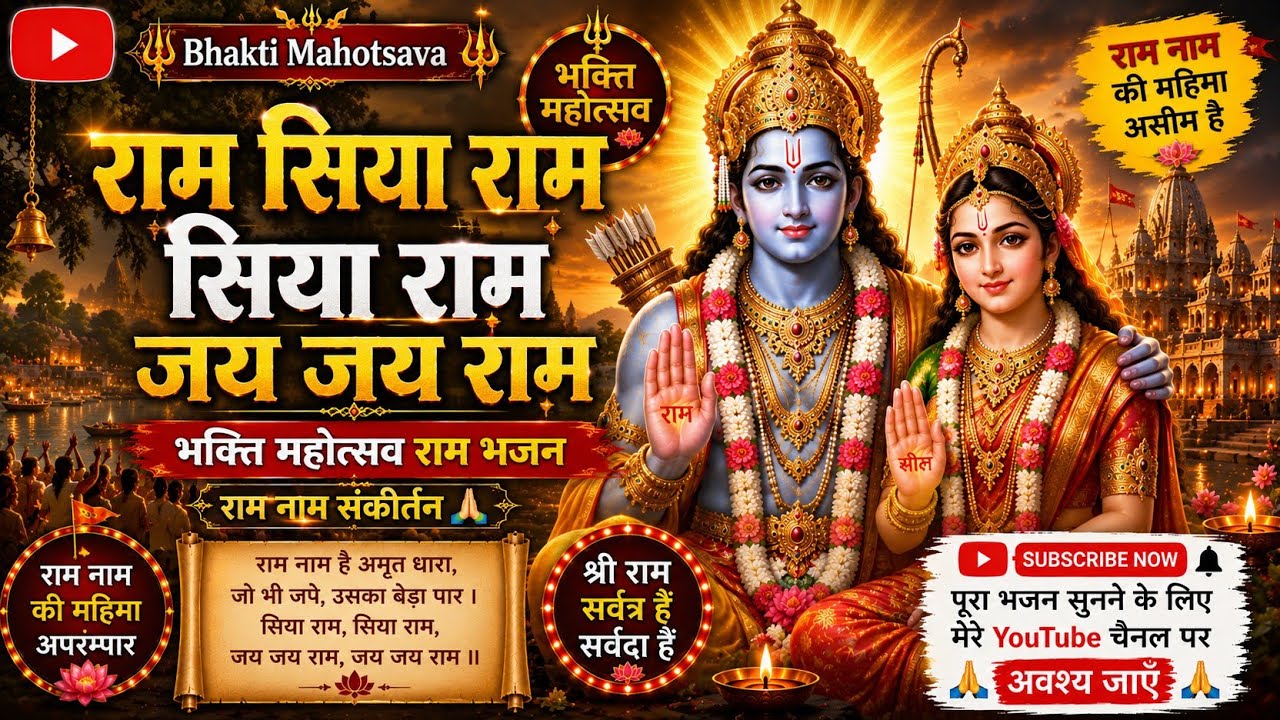 Ram Siya Ram | Siya Ram Jai Jai Ram 🙏 Bhakti Mahotsava Ram Bhajan Shorts