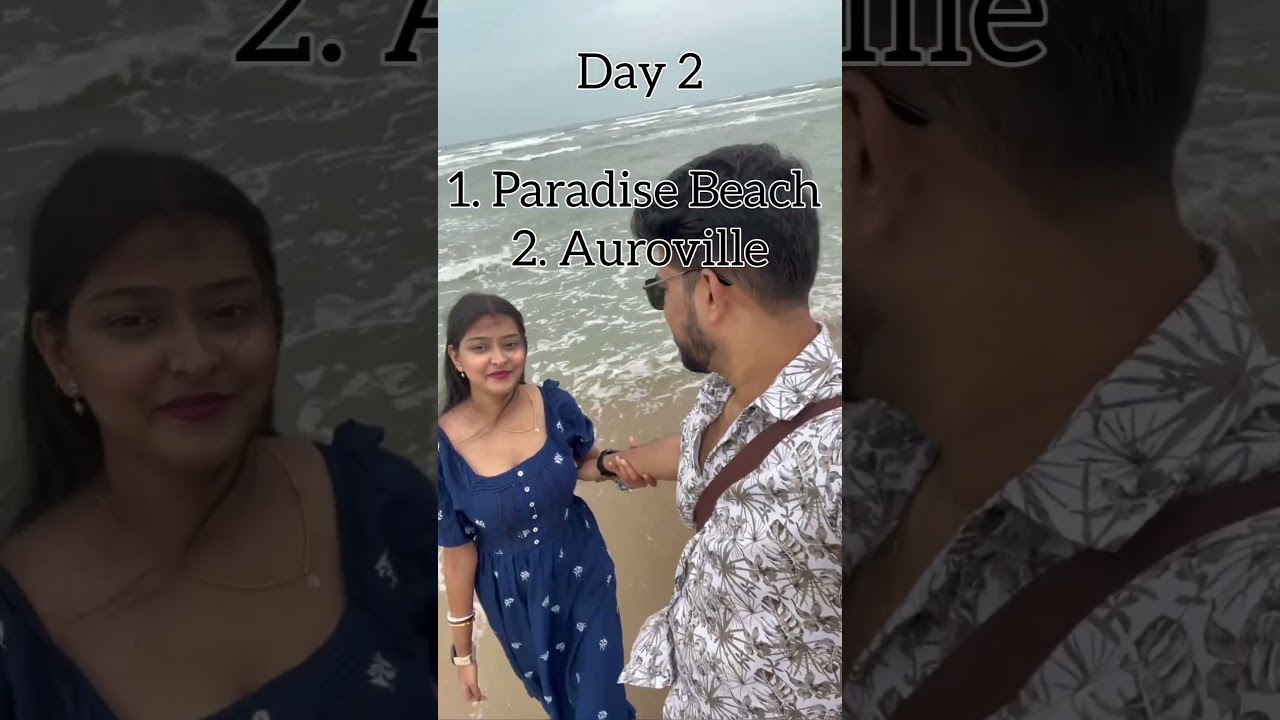 Pondicherry 3 days itinerary ❤️ #youtubeshorts #pondicherry #trip #youtubeshorts #tripplan