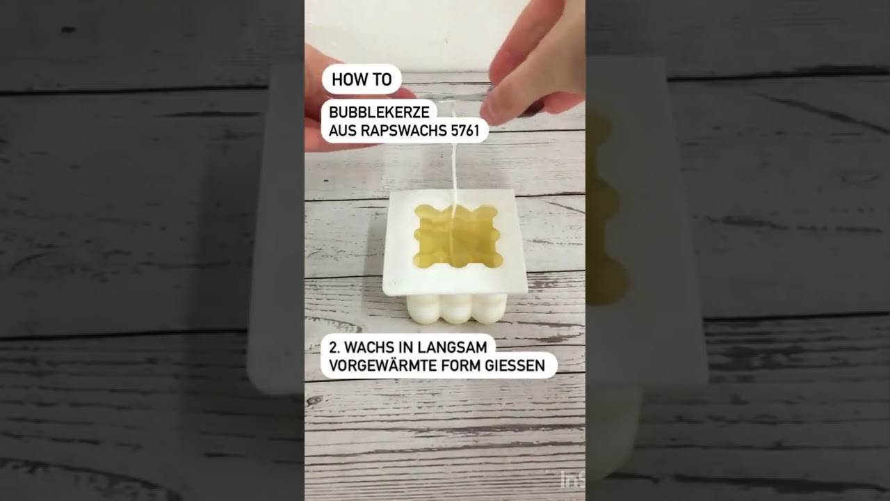 Bubble Kerzen aus Rapswachs selber machen // Dochtauswahl Teil 1 // DistrEbution