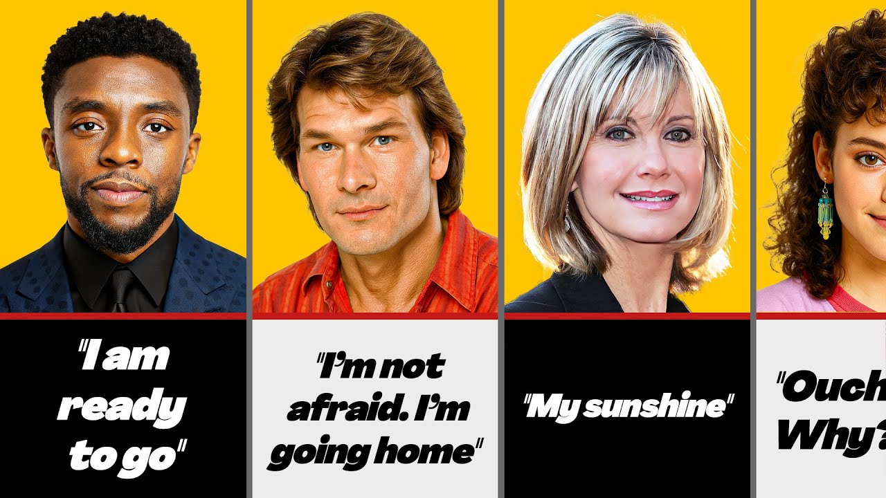 😢 Tragic Last Words Of Famous Hollywood Actors & Actresses