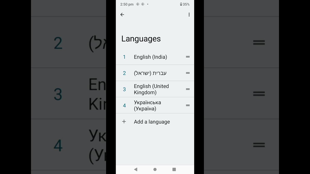 How to change system language on Motorola smartphone
