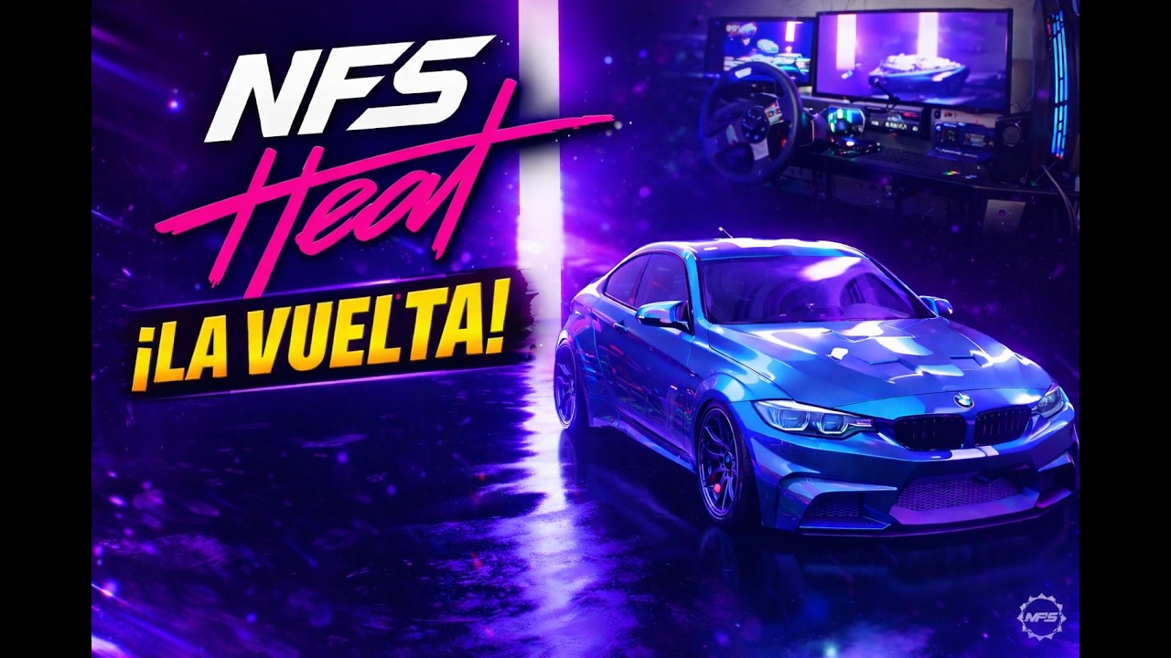 El REGRESO a NFS Heat con volante 😈 4 Intentos Después… apareció el F40 🏎️