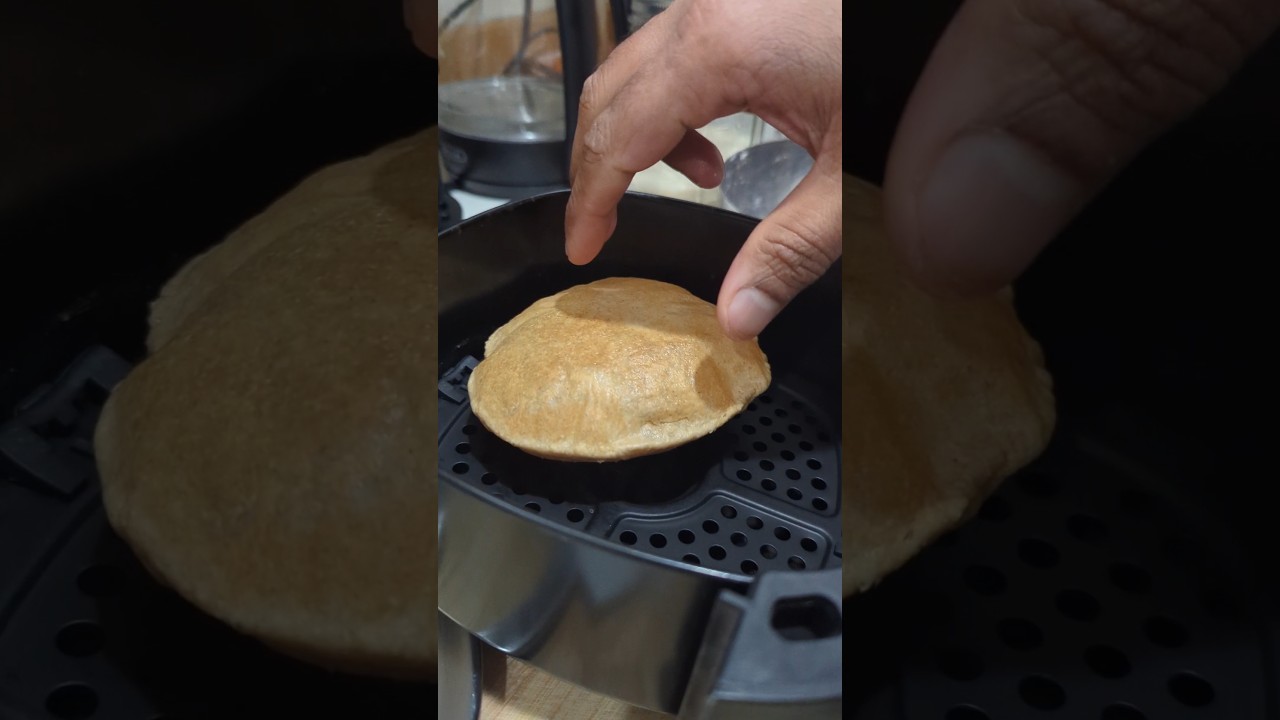 Air fryer poori 🌮#diet #poori #nooilbreakfast #kerala #easyrecipe #airfryerrecipes #shorts #food