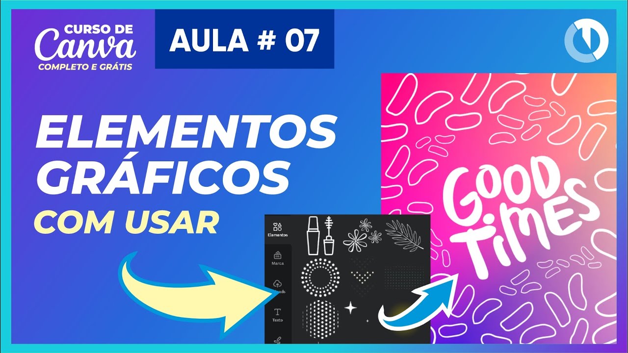 Como usar elementos gráficos no Canva (Curso grátis de Canva)