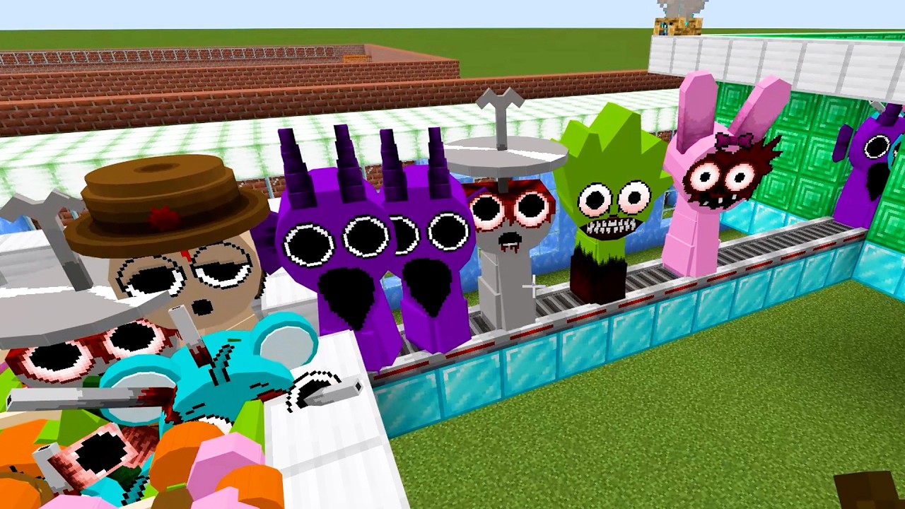 NEW Incredibox Sprunki VS SPRUNKI PHASE 2! Fun Adventures!  Minecraft Bedrock PE/ #53 #sprunki