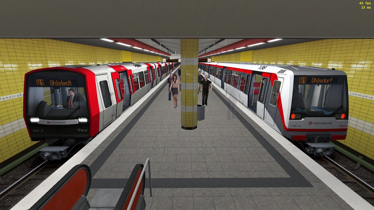 U-Bahn Hamburg im Train Simulator Classic! ( U1 nach Ohlstedt)