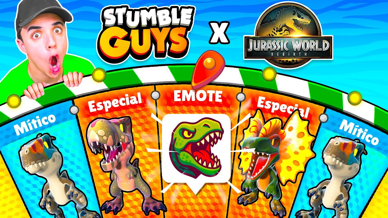 COMPRÉ x100 RULETAS de SKINS *DINOSAURIOS* en STUMBLE GUYS!