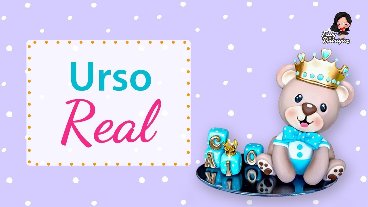 Topo Urso Real - @polycol.artesanato