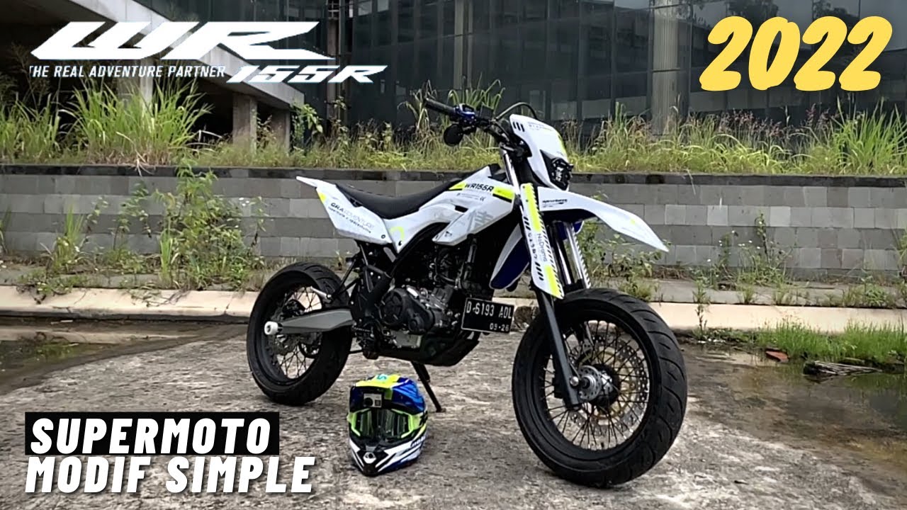 REVIEW WR155 EDISI SUPERMOTO 2022 SIMPLE HARIAN #review #modifikasi #supermoto