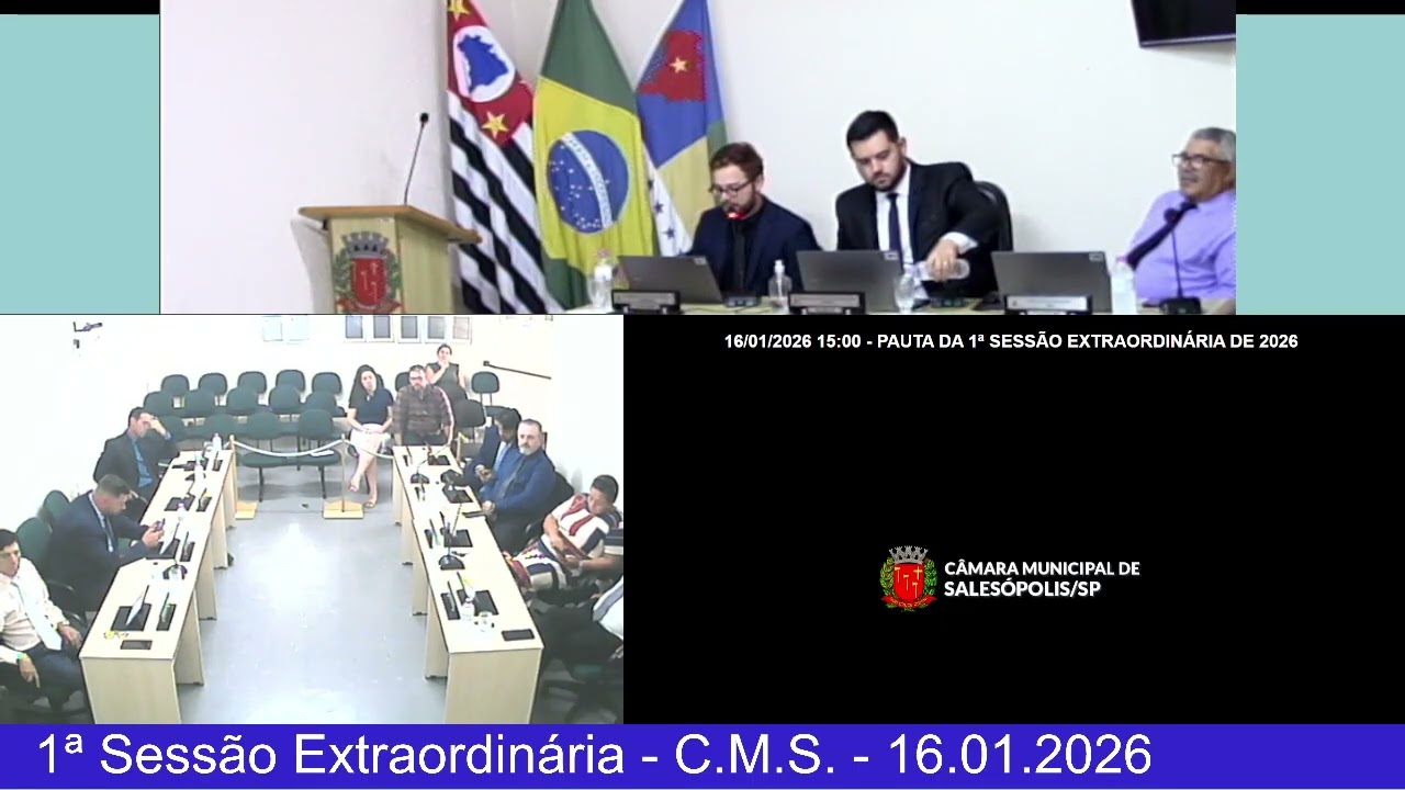 1ª Sessão Extraordinária 16.01.2026