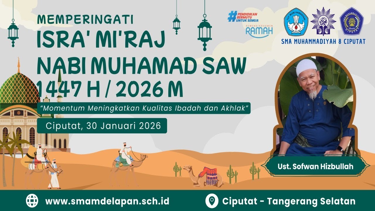 [LIVE] Memperingati Hari Isra Mi'Raj 1447 H / 2026 M ﷺ