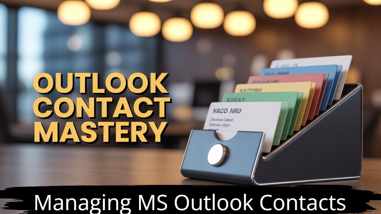 Prepare and Maintain Contacts in Micro Soft Outlook