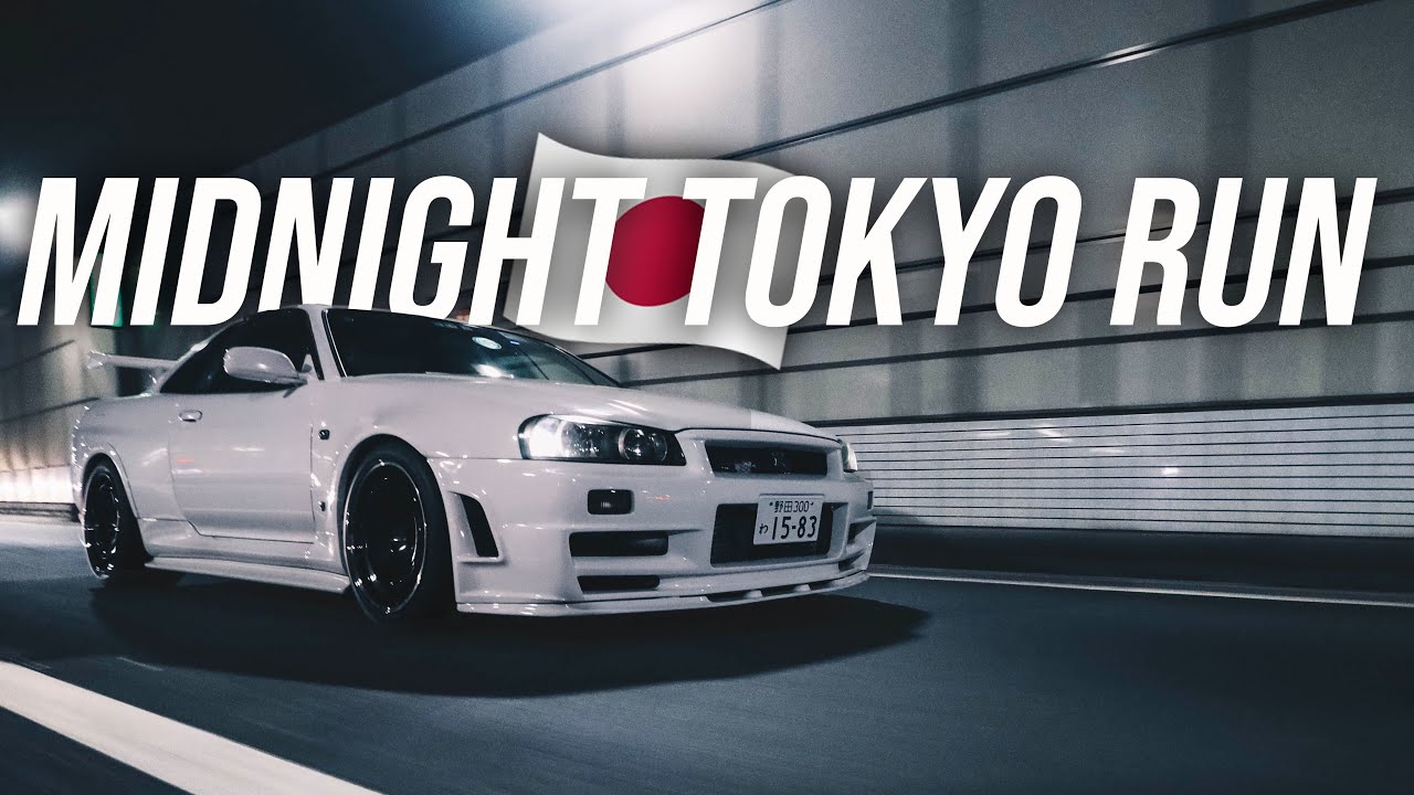 MIDNIGHT TOKYO RUN IN MY SKYLINE R34 GTR | Touring RARE GTR SHOP!