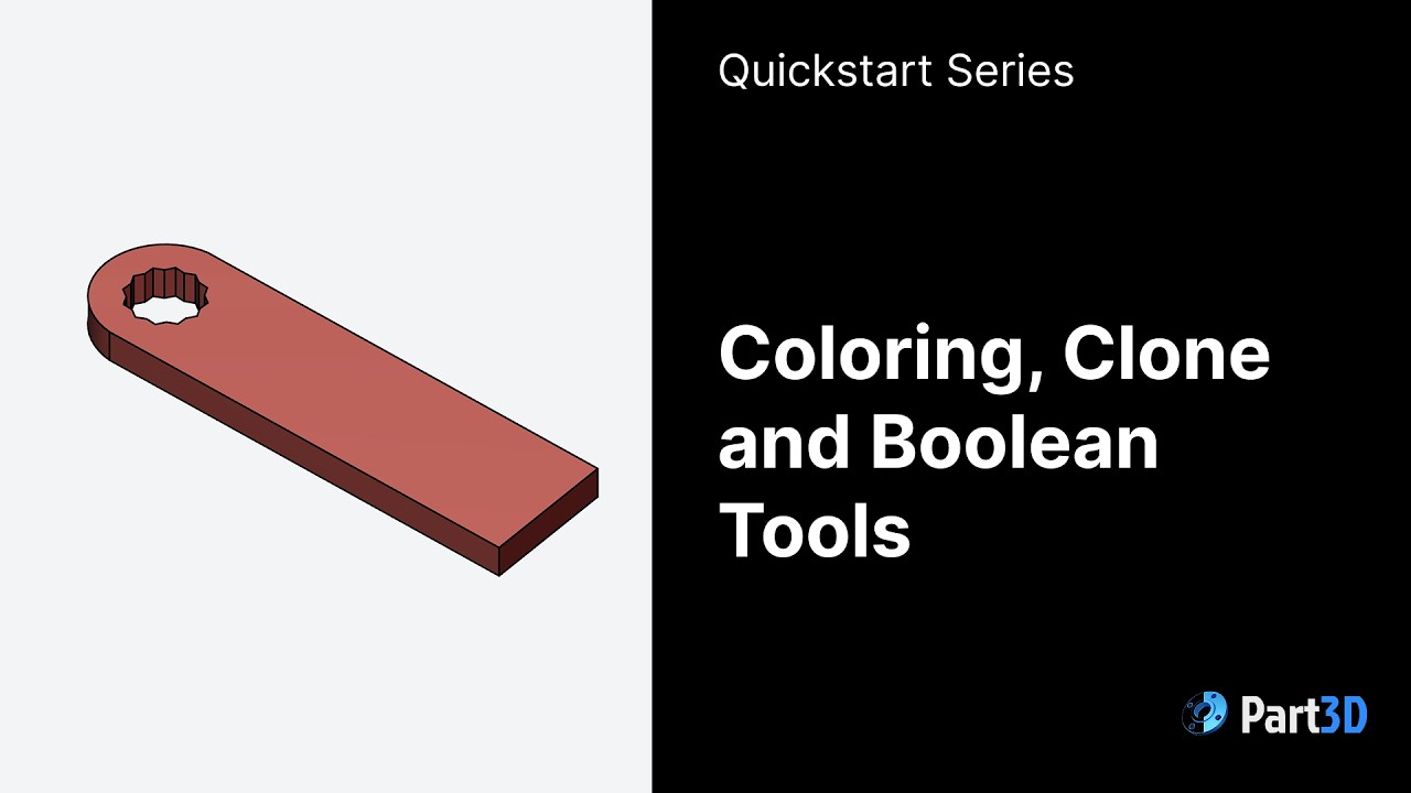 Part3D | Color, Clone and Boolean