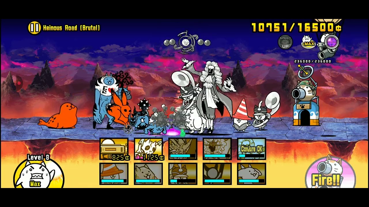 Heinous Road no gacha in-game yay || The Battle Cats