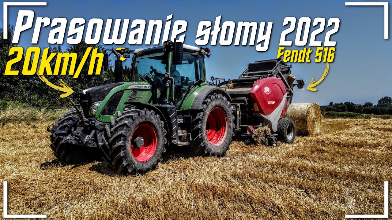 🇵🇱 Prasowanie 2022 !✔ 20km/h !? Fendt 516 Vario ☆ ! ✔ Gr. Sikora ☆  Gr. Stuglik ☆ Lely ☆ DawiX™️