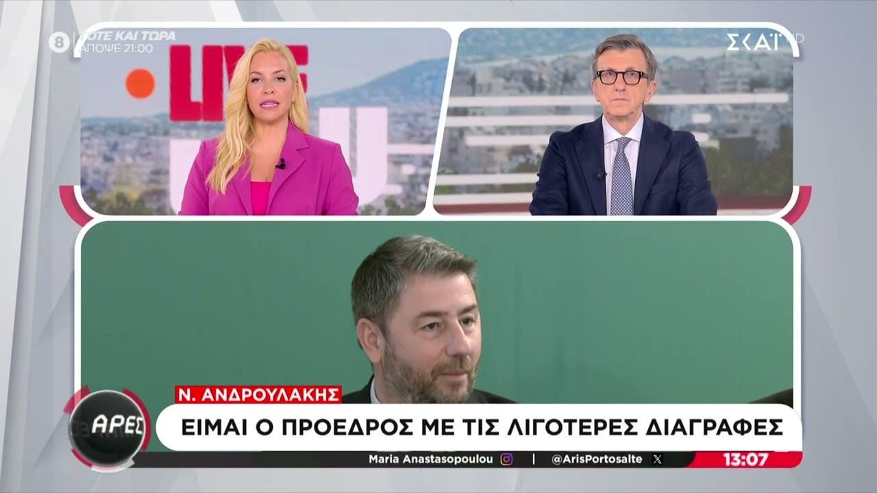 Άρες...Μάρες...: Ν. Ανδρουλάκης: Είμαι ο Πρόεδρος με τις λιγότερες διαγραφές | Live You | 18/03/2026
