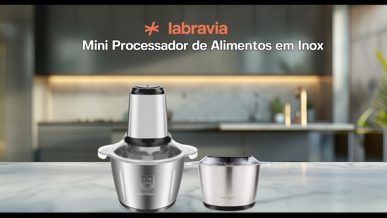 Labravia | Mini Processador de Alimentos em Inox