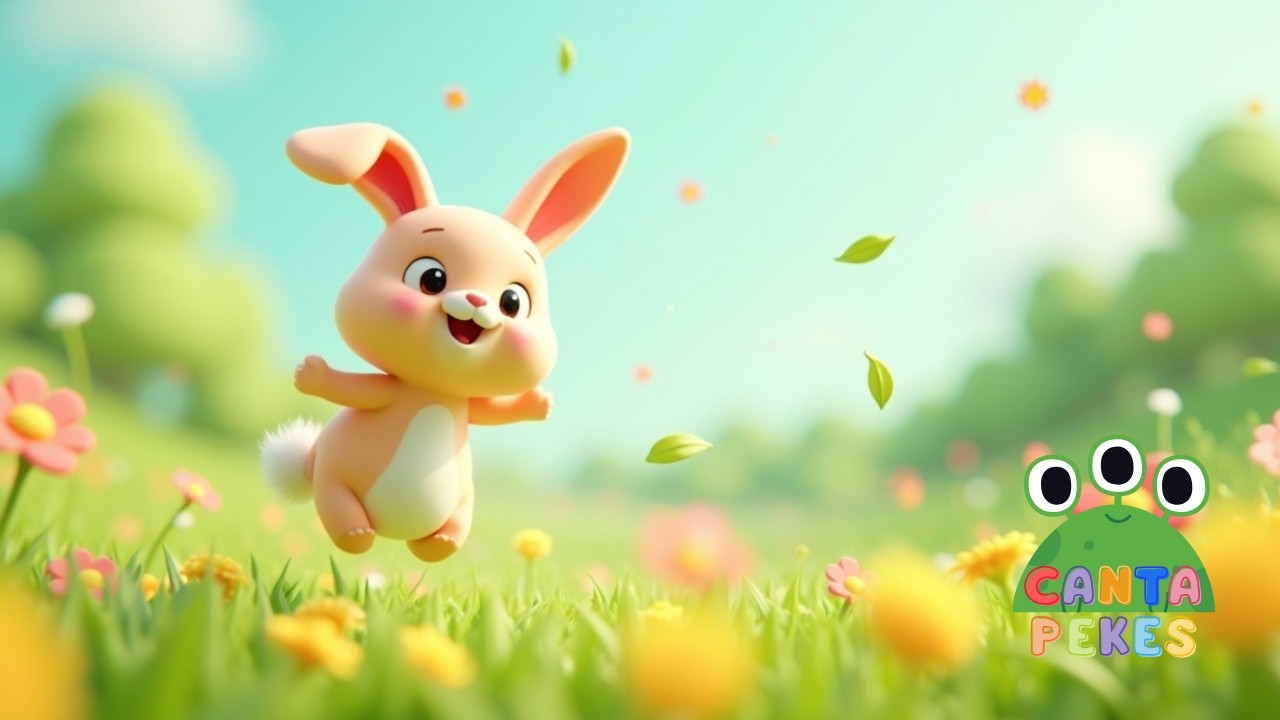 🐰 Pule e Brinque com o Coelhinho 🐰🌈 | Música Infantil Ativa 🎶✨
