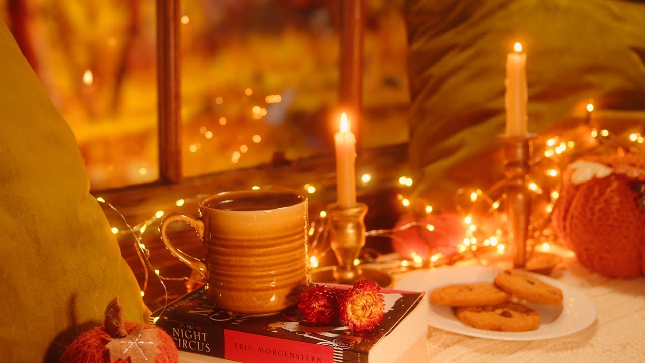 Fall Nook Ambience | Acoustic Guitar, Crackling Fire & Bubbling Stew Sounds