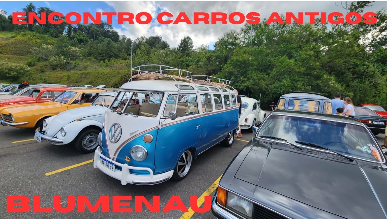 Encontro de Autos Antigos no Norte Shopping Blumenau 28 02 26.
