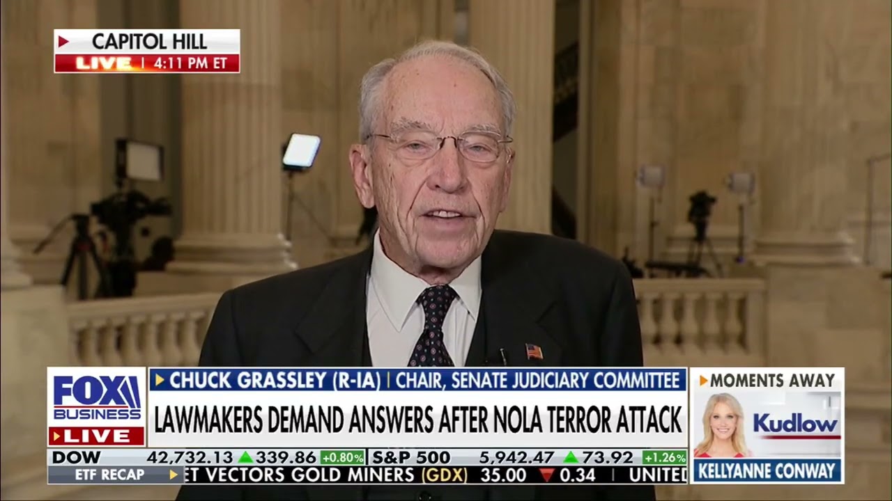 Grassley Joins Larry Kudlow on Fox Business to Discuss the Start of the 119th Congress