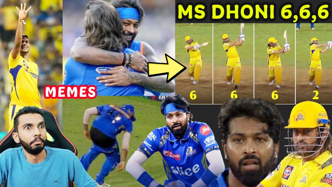 DHONI 3 BALLS 3 SIXES 🥵🔥 ROHIT SHARMA CENTURY | MI VS CSK 2024