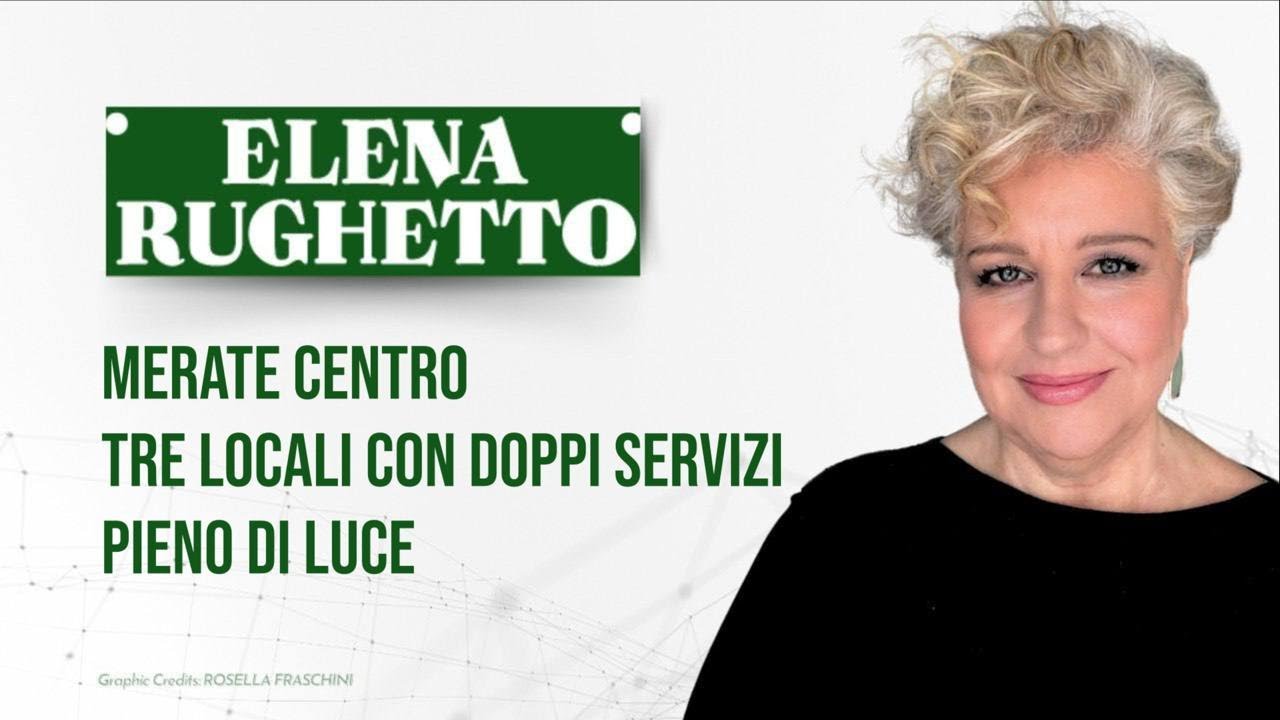 MERATE CENTRO, TRE LOCALI CON DOPPI SERVIZI PIENO DI LUCE