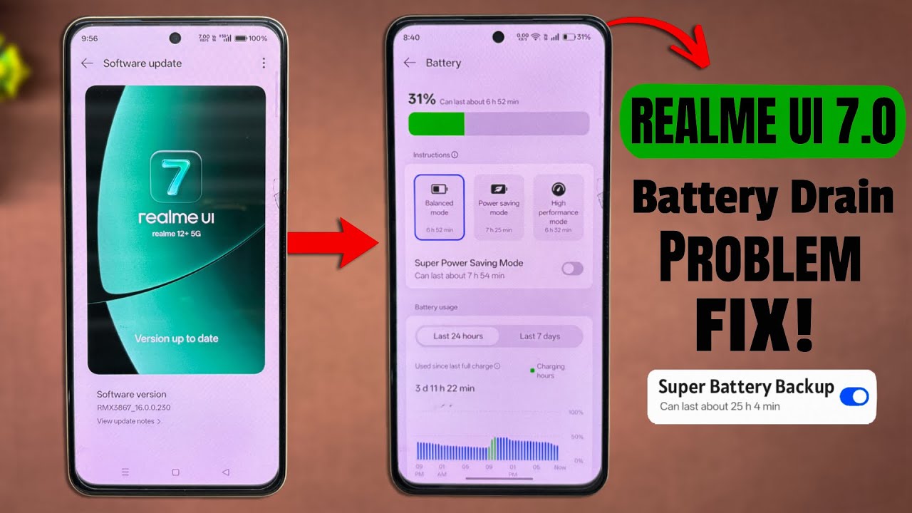 Battery Draining Problem Solved! In Realme Ui 7.0 Devices 😮 5 Best Settings 💯