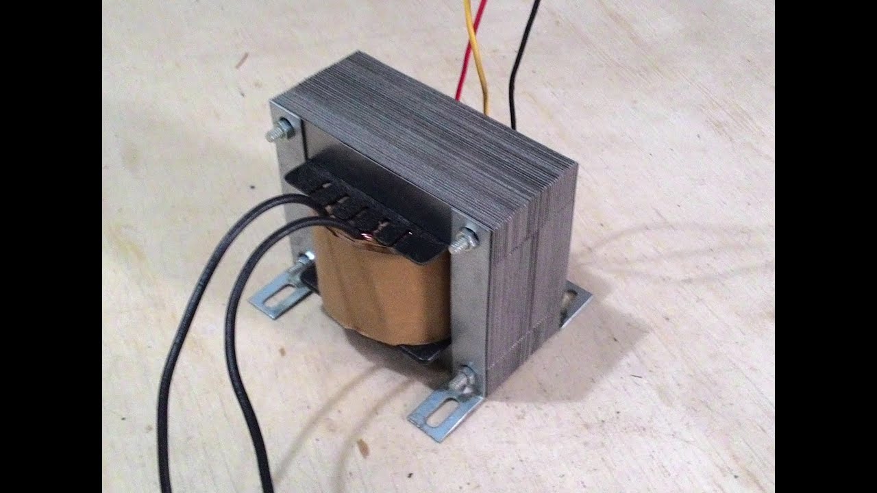 Transformador 12V feito com transformador de estabilizador Parte 2 Montagem