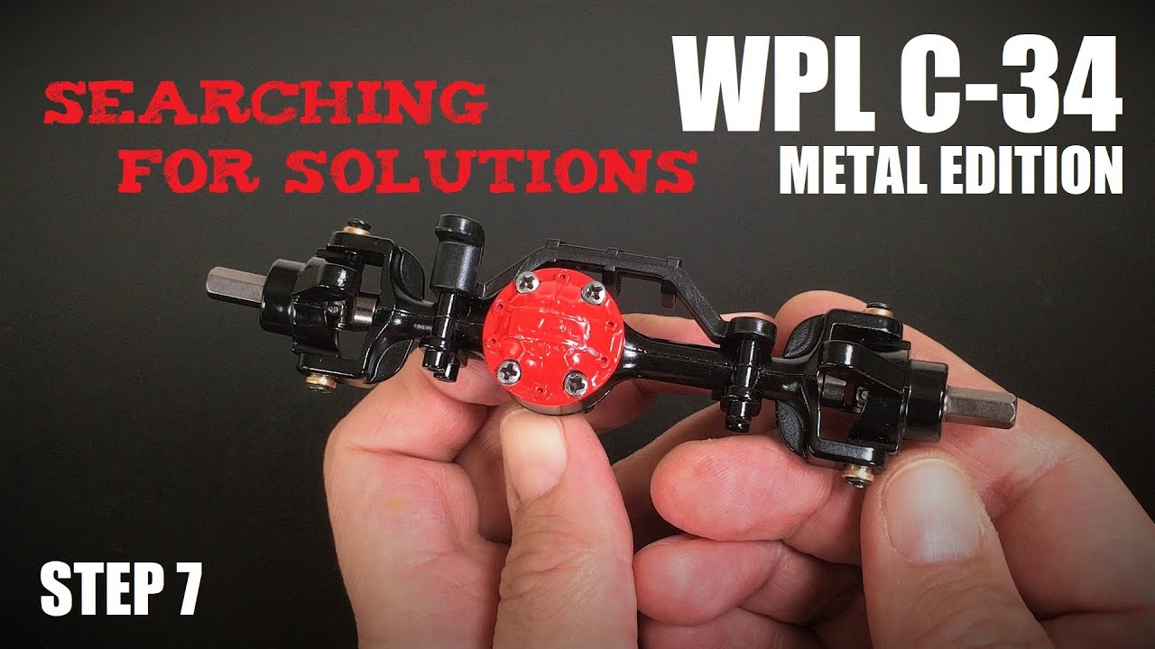 BUiLDiNG the WPL C34 KM (Metal Edition) Step 7: Front Axle!