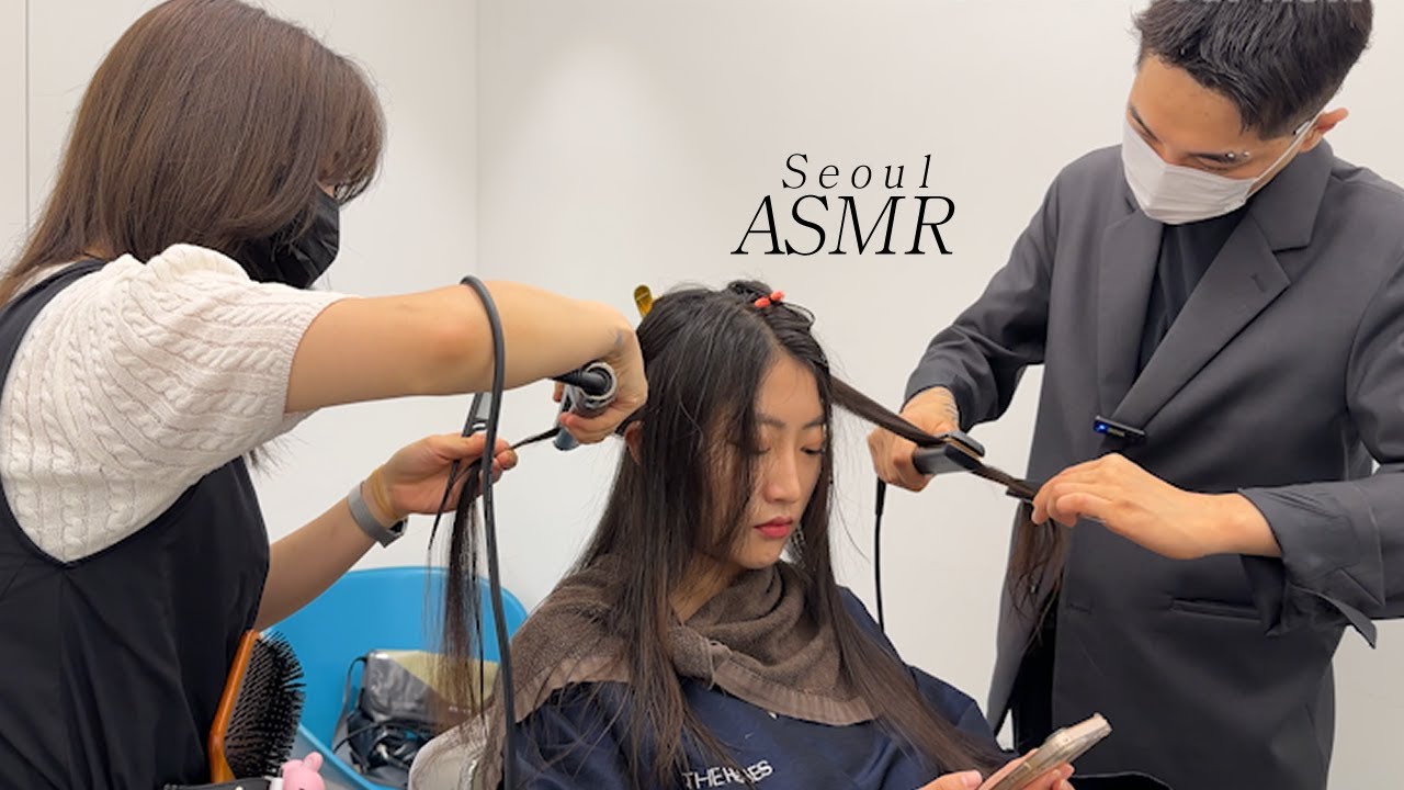 ASMR 💈 hair magic & hair clinic with cool girl ✂️ South Korea's hairdresser