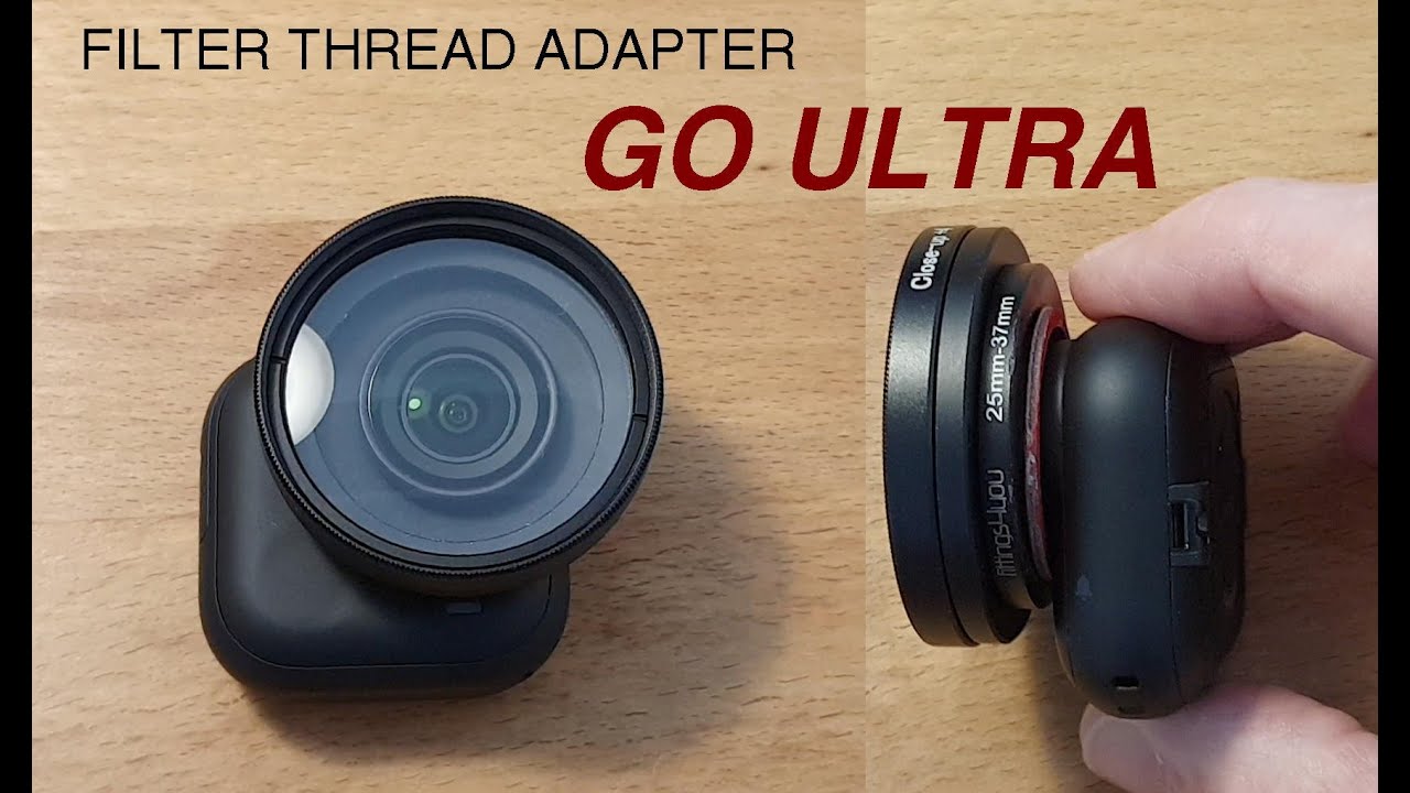 insta360 GO ULTRA Filter DIY attachment step up ring 46mm thread polarizer ND UV filters accessories
