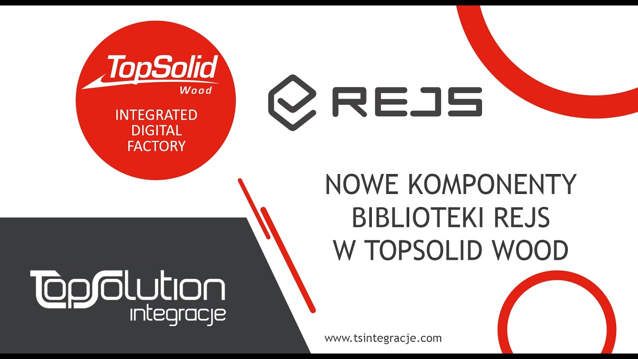 Nowe komponenty Biblioteki REJS w TopSolid Wood – wstawianie okuć z biblioteki producenta