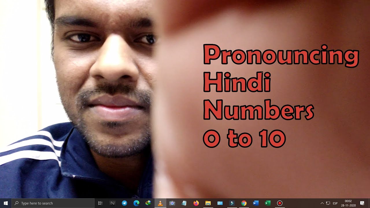 Tutorial 5 - Learn how to pronounce Hindi numbers 0 to 10