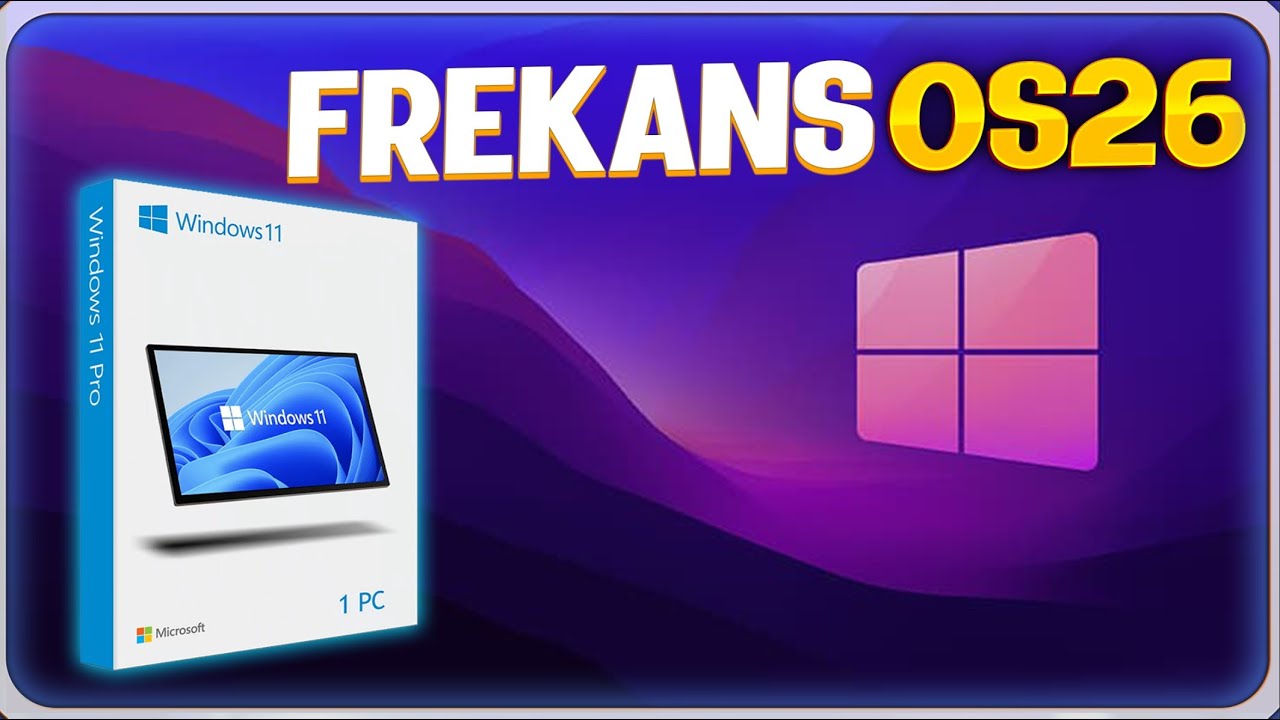 🔴FrekansOS 2026 Çıktı! Oyuncular için Hızlı Windows Sürümü 26H1