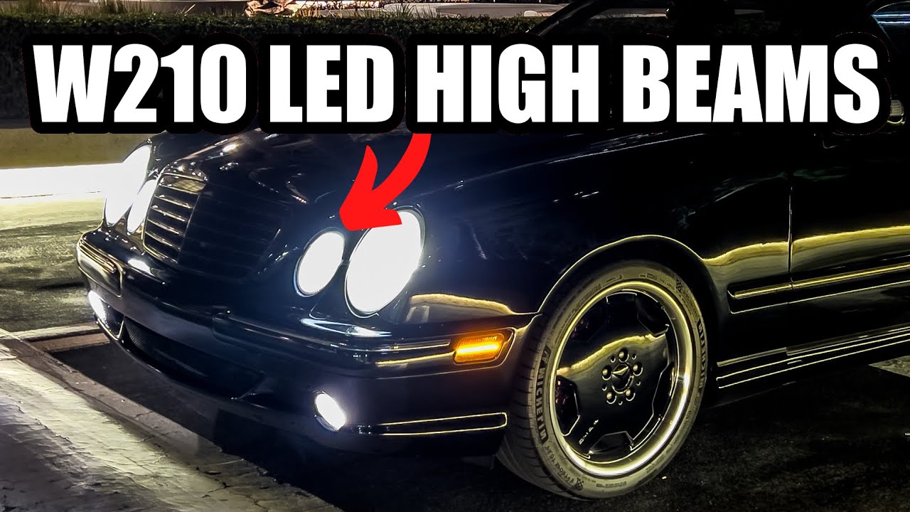 Mercedes W210 LED High Beams