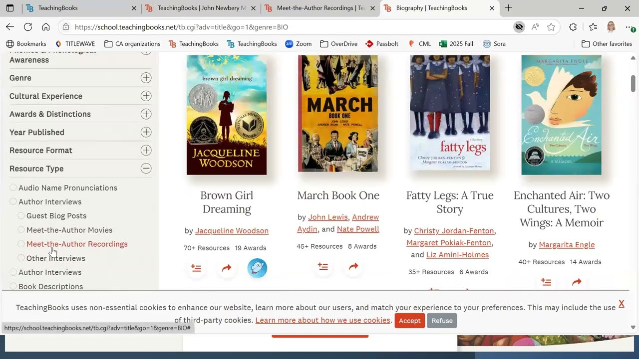 Literacy Resources for Education, Library Science, and Literature: Using TeachingBooks