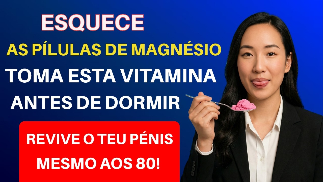 Esqueça o magnésio! Tome estas 2 vitaminas à noite para revitalizar a sua virilidade durante a noite