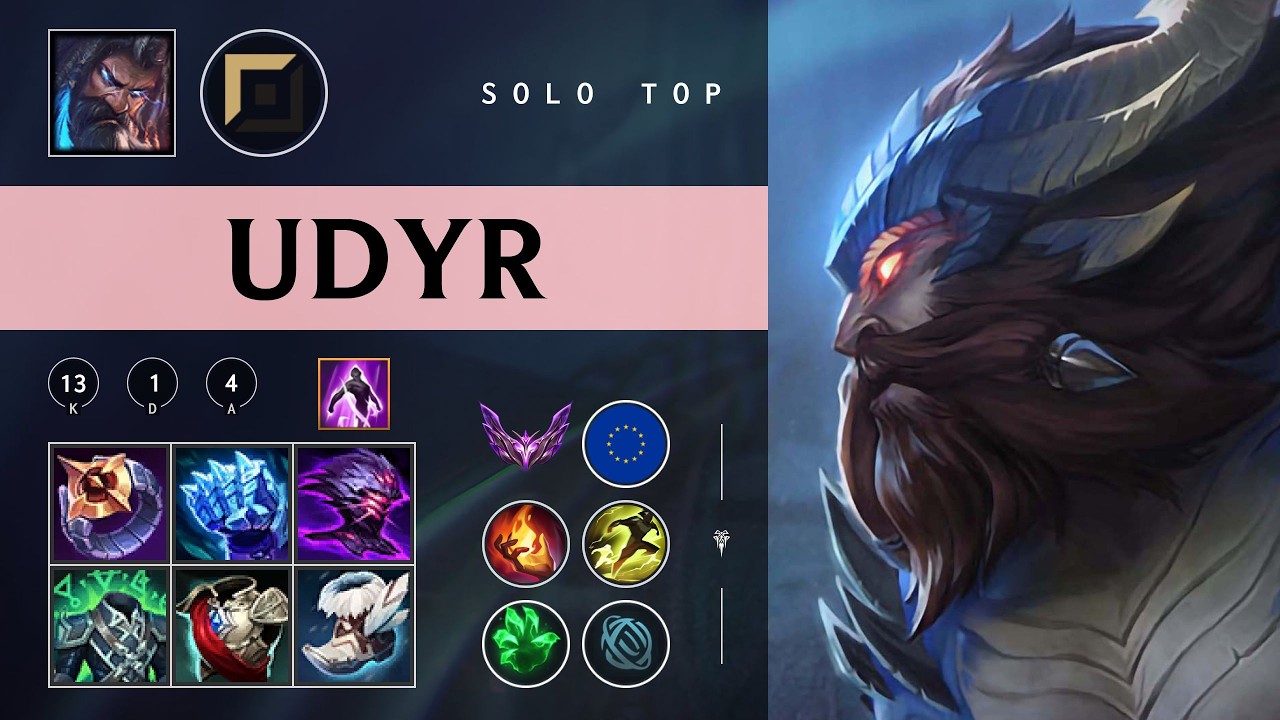Udyr Top vs Nocturne - EUW Master Patch 26.03